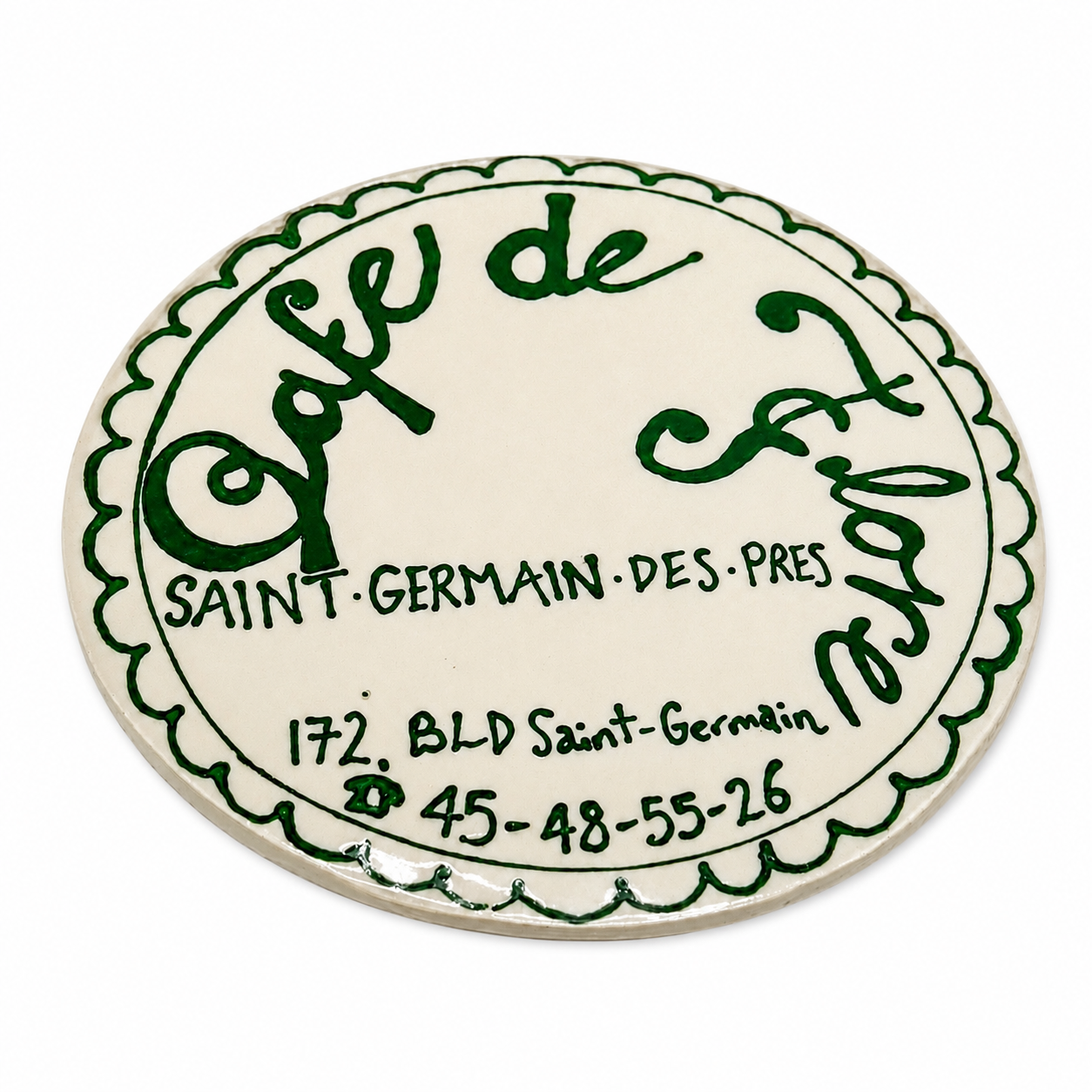 Giant Cafe De Flore Coaster