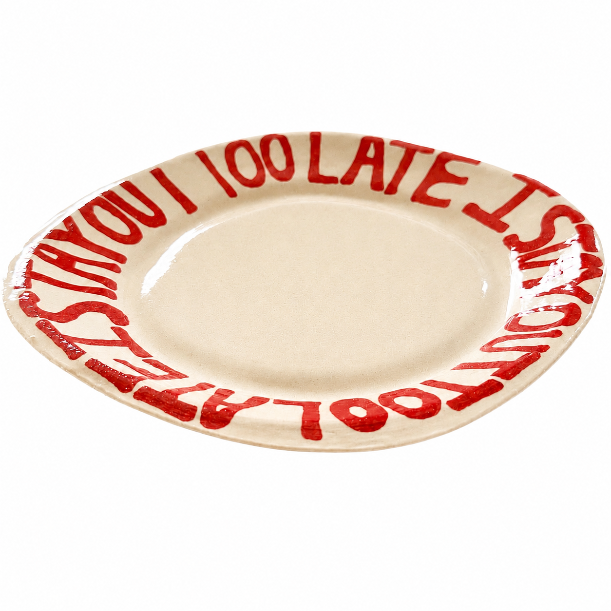I Stay Out Too Late Trinket Tray Red
