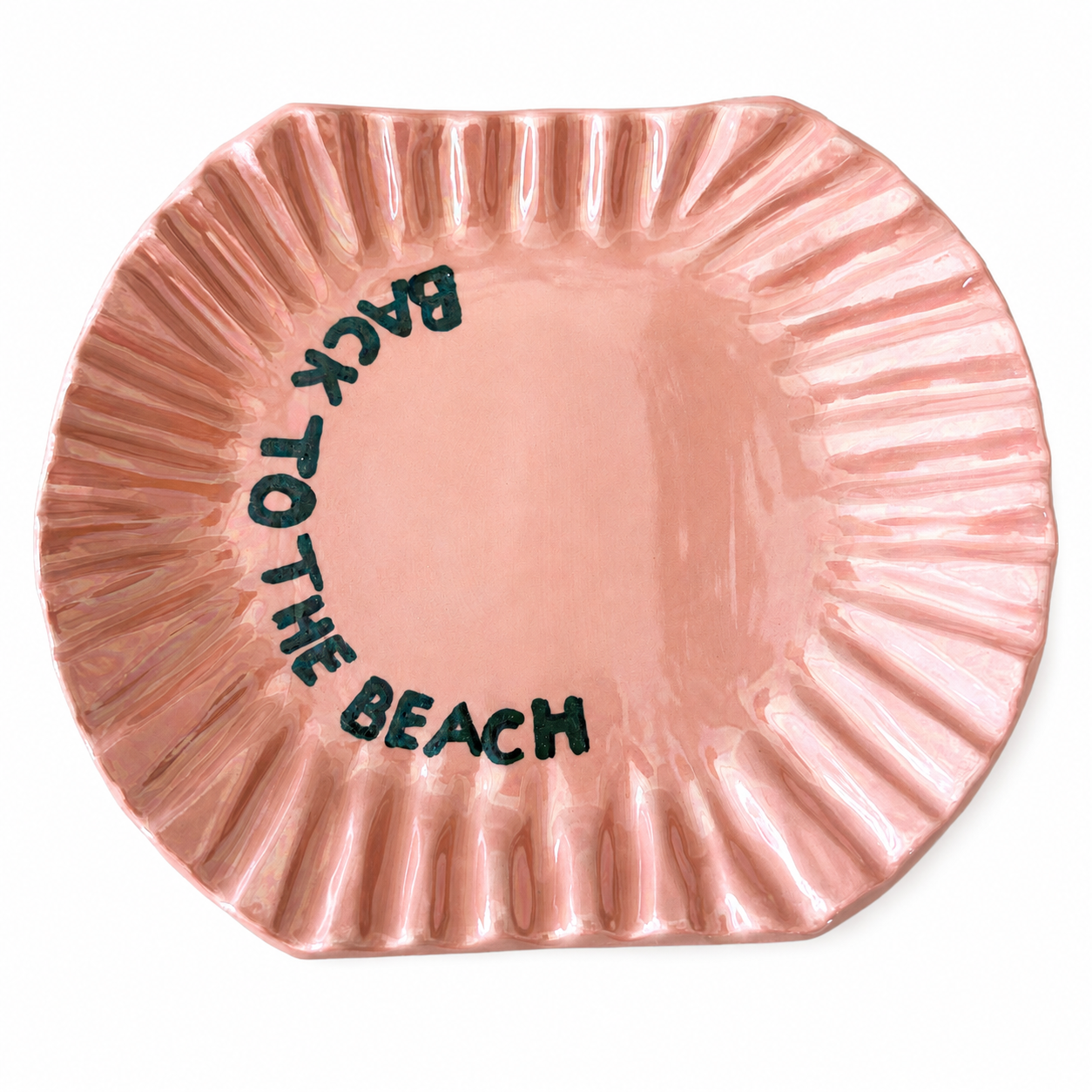 Back To The Beach Pink Plate