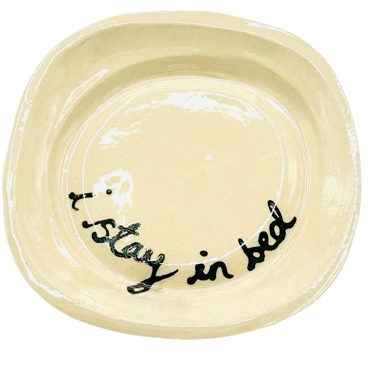 I Stay In Bed Trinket Tray