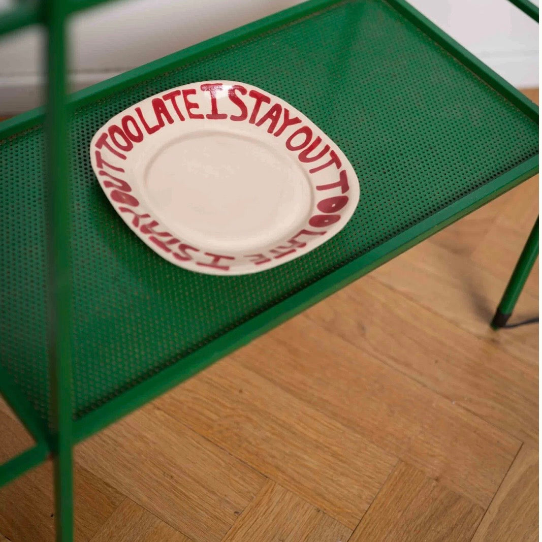 I Stay Out Too Late Trinket Tray Red
