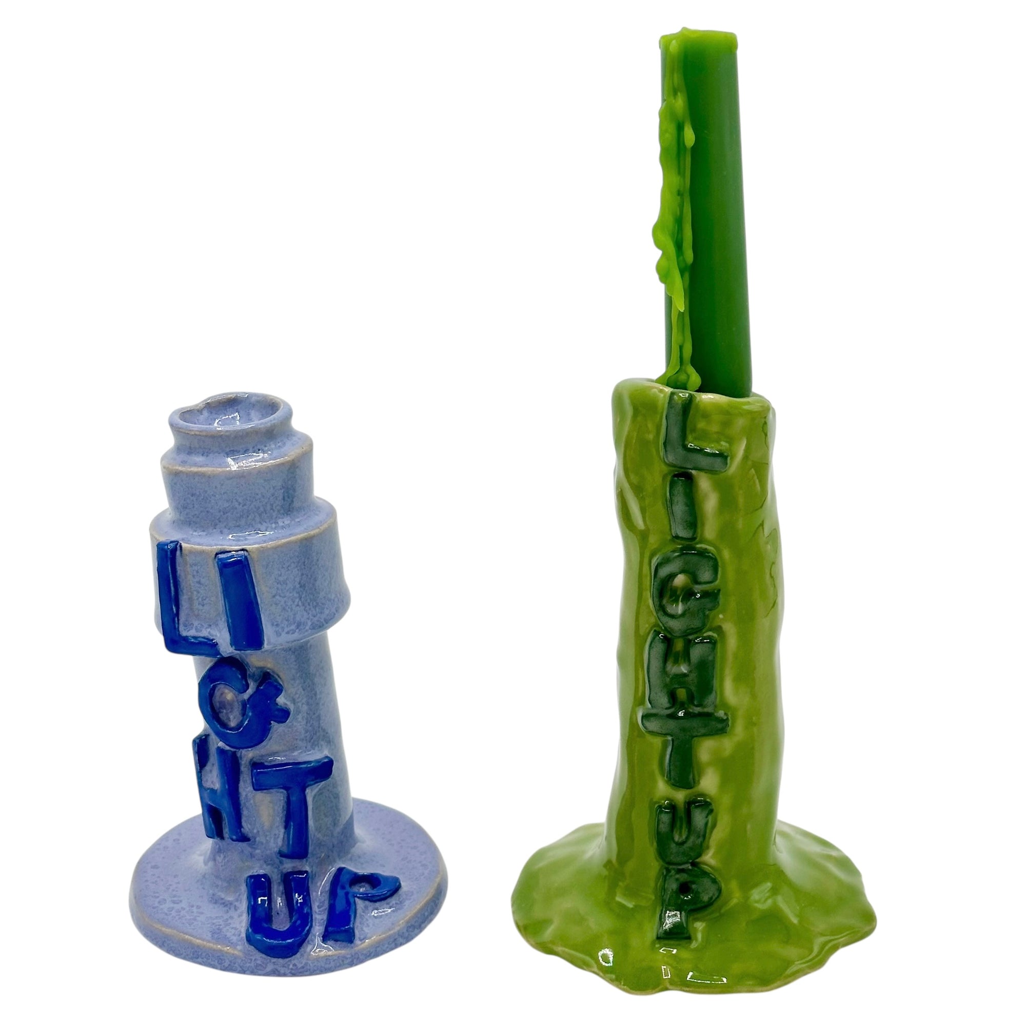 Light Up Candle Holder Lilac