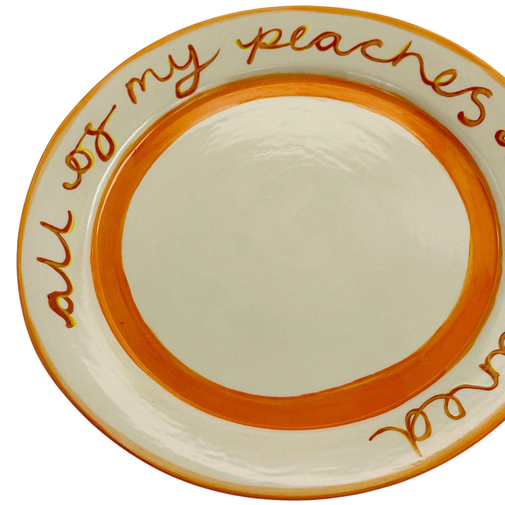 All Of My Peaches Dinner Plate
