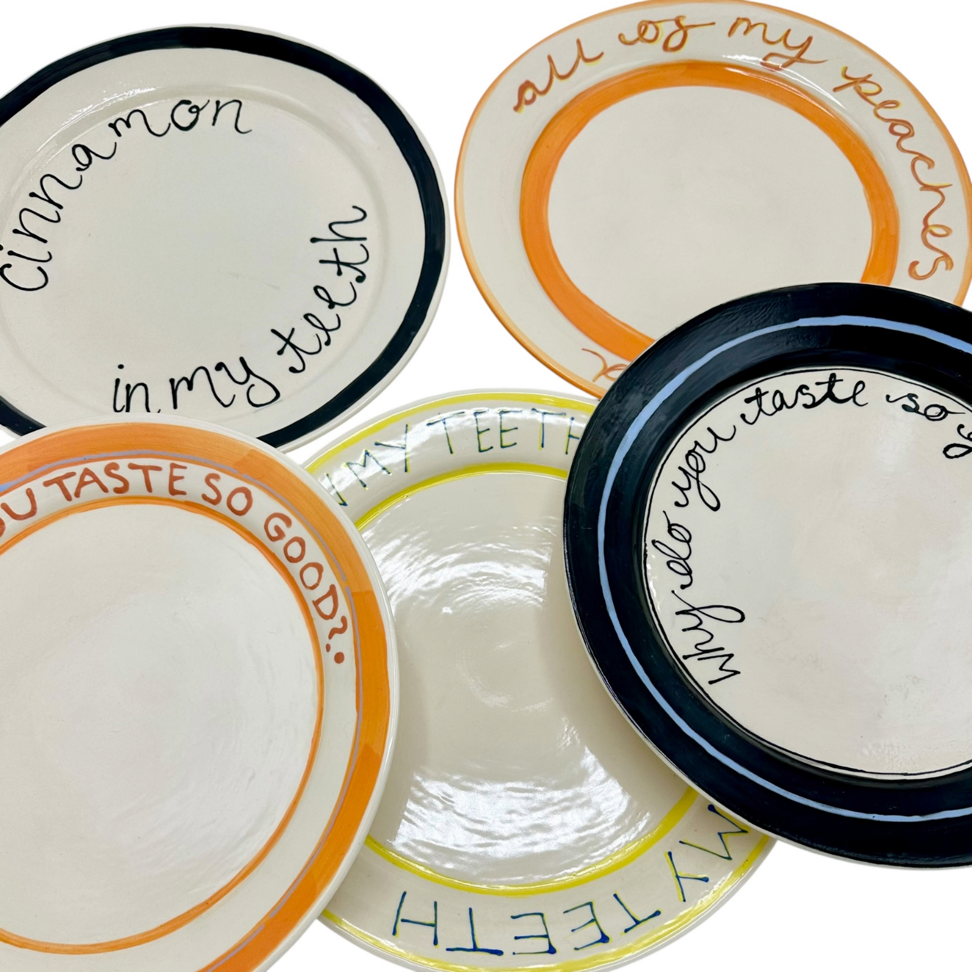 Cinnamon In My Teeth Dinner Plate Black