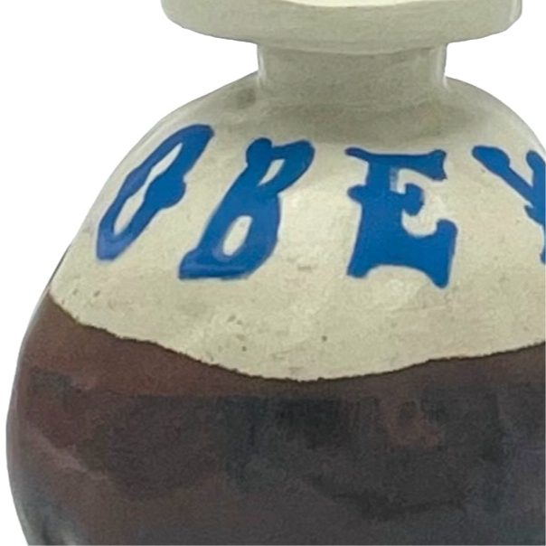 Blue Obey Mini Vase