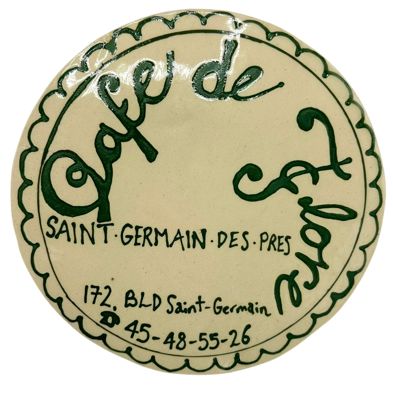 Giant Cafe De Flore Coaster