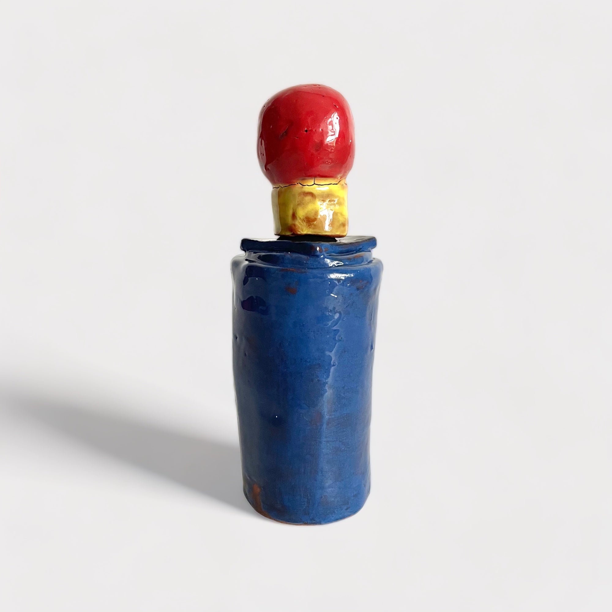 Blue and Red Bottle